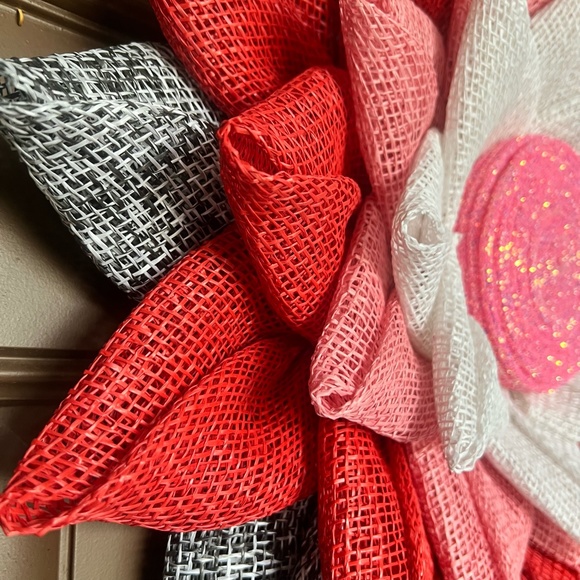 Valentines wreath, Gifts for her, Flower petal wreath - Picture 5 of 7